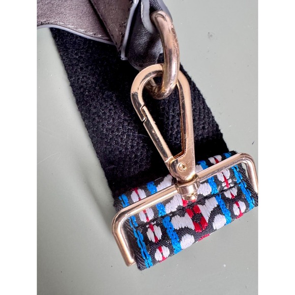 Women's Mini Crossbody Messenger Bag Leather Adjustable Strap Magnetic Snap Gray - Picture 9 of 10